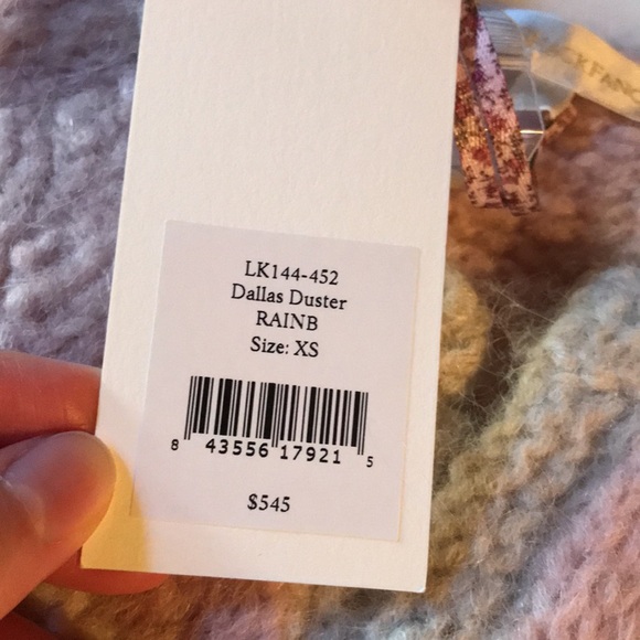 LoveShackFancy Pastel Chunky Knit Long Cardigan - Picture 12 of 14